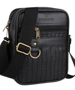 Cross body Sling bag Faux leather SIDER Bags BLK